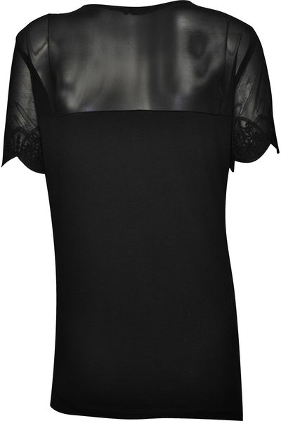 Czarna Bluzka, Szyfon - 36 / S zdjęcie 2