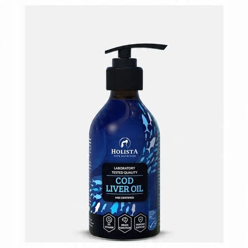 HOLISTA Cod Liver Oil 250ml TRAN Z DORSZA DLA PSA I KOTA na Arena.pl