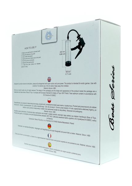 Ręczna Pompka Erekcyjna Ssąca - Powerpump Pro 02 Clear zdjęcie 7