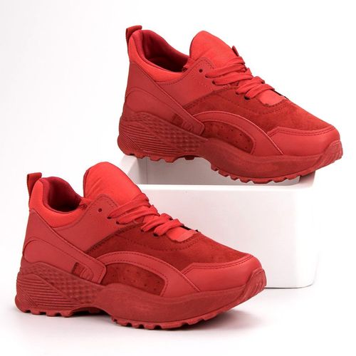 Czerwone Sneakersy Na Platformie r.39 na Arena.pl