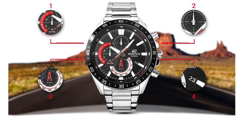 Zegarek Męski CASIO EDIFICE EFV-620D-1A4VUEF 10 BAR zdjęcie 12