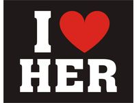 Naklejki na buty I Love Her