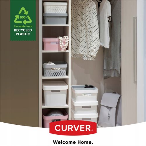 Curver Pojemnik Pudełko Ażurowe Eko 11 L Biały na Arena.pl