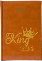 Kalendarz A5 2026 tygodniowy KSIĄŻKOWY planer KING twoje imię prezent