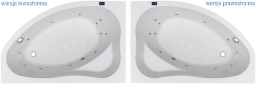 Narożna wanna spa z hydromasażem 145x95 lewa prawa jacuzzzi Polska na Arena.pl
