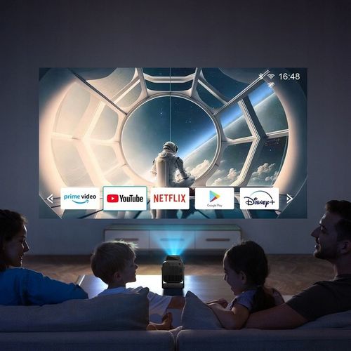PROJEKTOR RZUTNIK HY320 PRO 4K PRZENOŚNY ANDROID13 LED 1080P WIFI SMART TV na Arena.pl