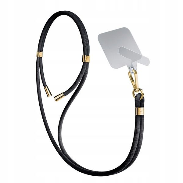 3MK EasyClip Black (gold) Smycz do telefonu zdjęcie 11