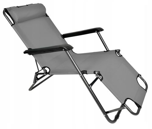 LEŻAK OGRODOWY SKŁADANY FOTEL PLAŻOWY ZERO GRAVITY LEON NA TARAS DO OGRODU na Arena.pl
