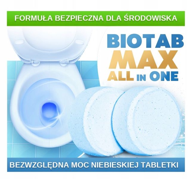 Bakterie do SZAMB BioTab MAX Tabletki biologiczne AiO + Tłuszcze na 2 lata zdjęcie 7