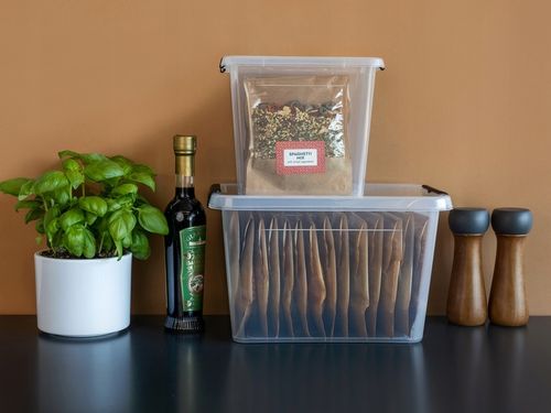 Pojemnik Plastikowy Przeźroczysty z Pokrywą 12,5L Pudełko Pudło na Arena.pl