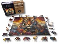 Puzzle Drewniane dla dzieci i dorosłych Poweroftiger Tygrys 150 el