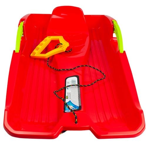 PLASTIKOWE SANKI ŚLIZGI Z HAMULCEM HORNET CZERWONY na Arena.pl