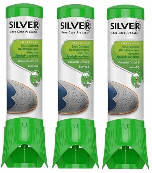 Odświeżacz dezodorant do butów Silver 3x100ml zdjęcie 1