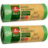 ZESTAW 2 PRODUKTÓW ZOSIA SAMOSIA WORKI NA ŚMIECI WIĄZANE 35 LITRÓW 30 SZTUK