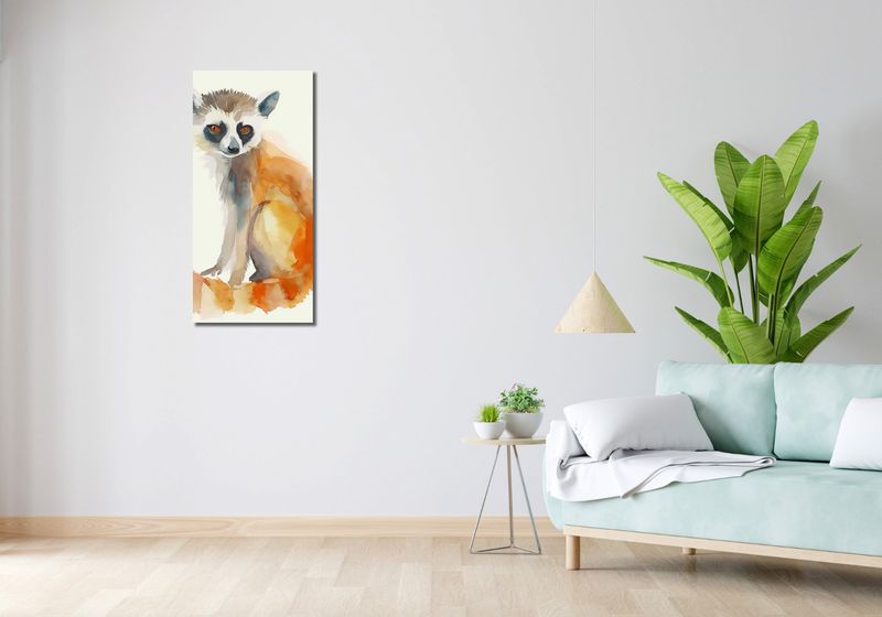 Obraz 40x90cm Lemurek zdjęcie 2