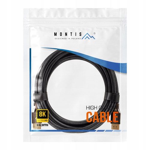 Najlepszy kabel HDMI PREMIUM UHD 10K 8K@60Hz 4K 3m na Arena.pl