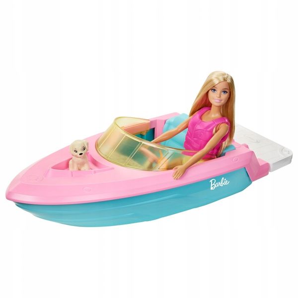 Barbie Motorówka + Lalka Mattel zdjęcie 2