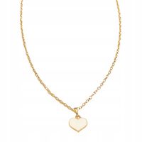 Naszyjnik Sweet Białe Serduszko LOVE Dla Niej Celebrytka Łańcuszek Serce