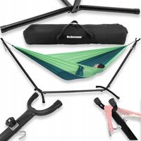 STELAŻ DO HAMAKA STOJAK NA HAMAK OGRODOWY NIERDZEWNY DWUOSOBOWY XXL 200kg