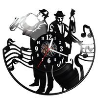 Zegar ścienny z płyty winylowej Jazz 355.14