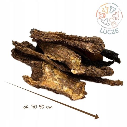 Lucze Żwacze wołowe 1kg DUŻE KAWAŁKI 100% NATURALNE gryzaki na Arena.pl