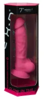 silexd model 7 glow in the dark silikonowy, świecący rożowy 17,6 cm
