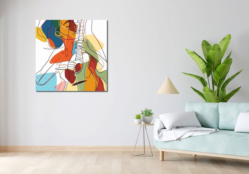 Obraz 90x90cm Wewnętrzna Muza zdjęcie 2