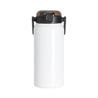 Butelka podróżna ze stali nierdzewnej 1250 ml z uchwytem do sublimacji - biała