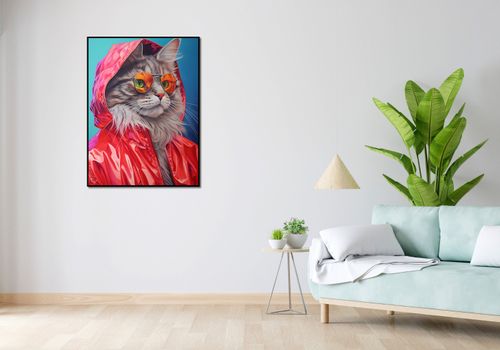 Plakat 75x100cm Kot w Stylu na Arena.pl