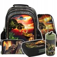 Plecak szkolny dla chłopca Dinozaur 1 2 3 klasa tornister wielokomorowy