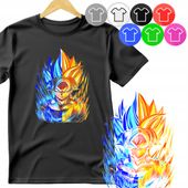 KOSZULKA DZIECIĘCA T-SHIRT - DRAGON BALL GOKU VEGETA SMOK KULE - L 146-152