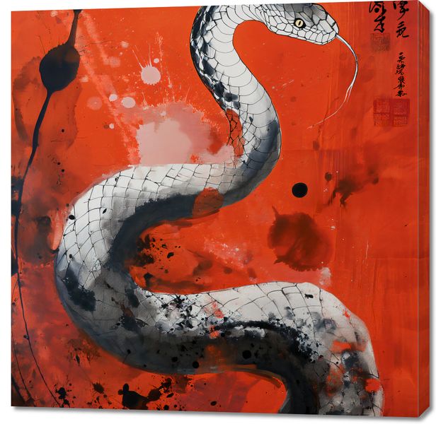 Obraz 100x100cm Smoczy Oddech Węża zdjęcie 1