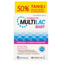 Multilac Baby Synbiotyk Probiotyk Dla Dzieci 2x5ml