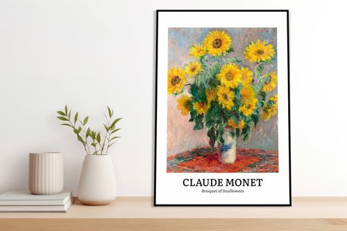 Plakat 40x60cm Design Sunflowers, Monet Vintage do Salonu na Arena.pl