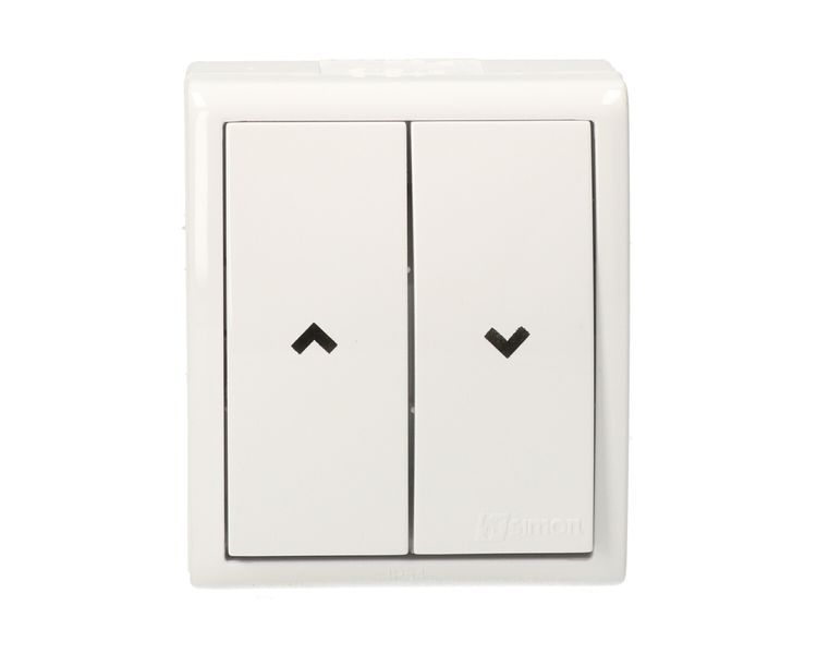 Aquarius Przycisk żaluzjowy hermetyczne 2-bieg AQZ1/11 biały SIMON zdjęcie 1