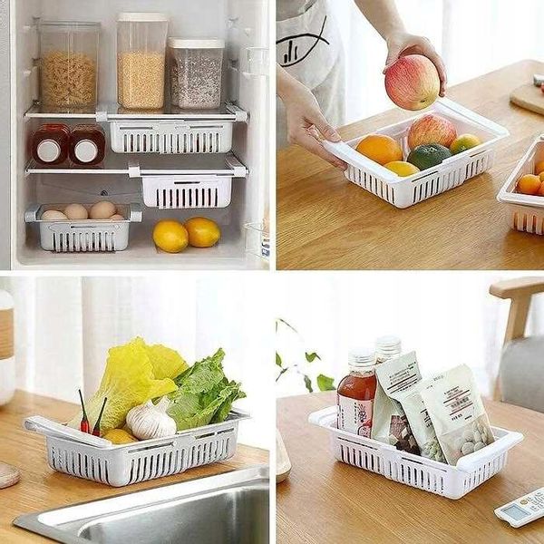 SZUFLADA POJEMNIK PÓŁKA ORGANIZER DO LODÓWKI SZUFLADA REGULOWANA zdjęcie 4