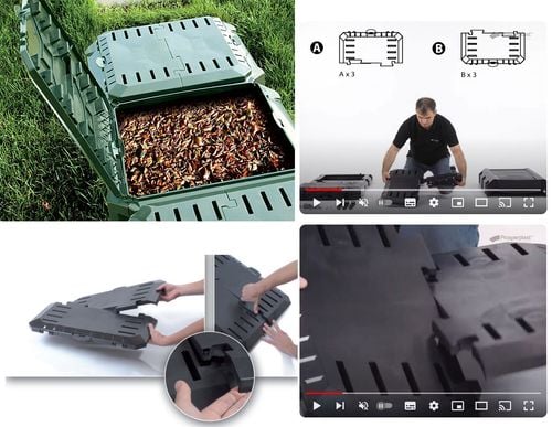 Kompostownik COMPOGREEN - CZARNY 380 litrów na Arena.pl