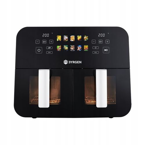 Frytkownica Beztłuszczowa Air Fryer BYRGEN 9L dwukomorowa 2400W na Arena.pl