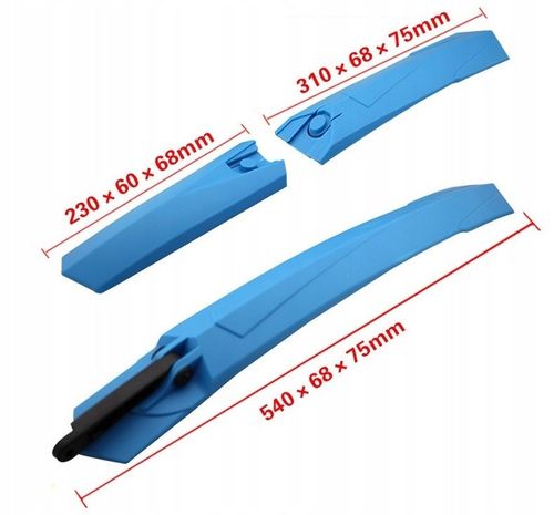 BŁOTNIKI ROWEROWE ZESTAW KOMPLET PRZÓD TYŁ WACHLARZE MTB 26-29 CZARNY 2 na Arena.pl