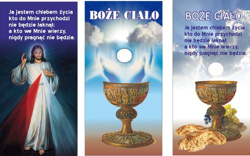 BOŻE CIAŁO Baner na ołtarz ołtarze dekoracja obraz na Arena.pl