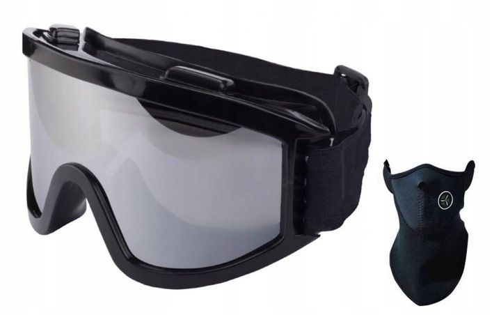 GOGLE NARCIARSKIE SNOWBOARD NARTY OKULARY + MASKA zdjęcie 2