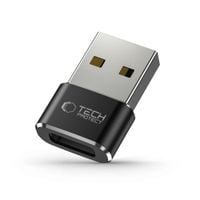 adapter przejsciówka usb-a (męski) - usb-c (żeński) - czarny