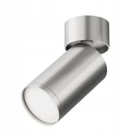 Lampa sufitowa punktowa regulowana srebrna tuba 13 cm reflektorek Maytoni