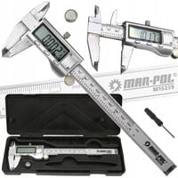 SUWMIARKA METALOWA ELEKTRONICZNA CYFROWA LCD 150MM 0,001MM ETUI M15239