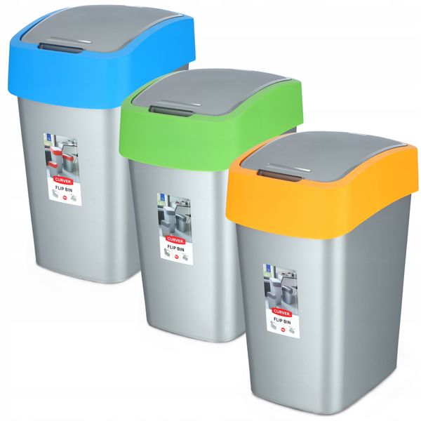 Curver Kosz Na Śmieci Pojemnik 10L 3 Kolory zdjęcie 1