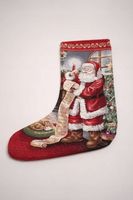 Skarpeta Mikołaj z listą 45x28cm