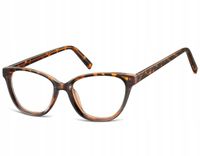 Damskie okulary zerówki KOCIE Oprawki korekcyjne optyczne SUNOPTIC panterka