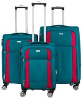 zestaw walizek ptn 5209-set-9227 turquise-pink