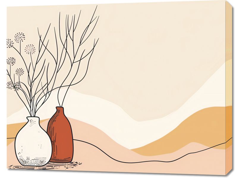 Obraz 90x70cm Stylowe Beże zdjęcie 1