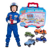 Tor samochodowy autka samochodziki Parking w walizce PREZENT dla Chłopca